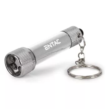 ENTAC 5 LED kľúčenka baterka strieborná