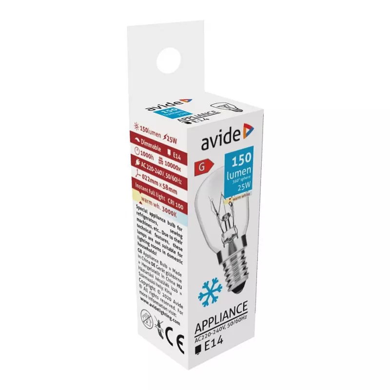 Avide halogénová žiarovka 150lm 25W E14 teplá biela 3000K