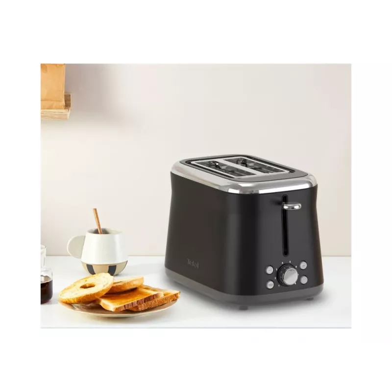 TEFAL hriankovač TT7208E0 Collection Retro 850 W 2 štrbiny nerez čierny