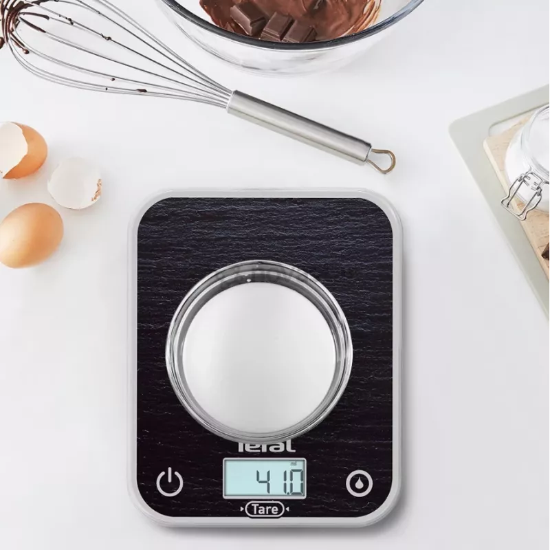 TEFAL kuchynská váha BC50D2V0 Optiss - digitálny LCD, kapacita 5 kg, čierna