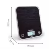 TEFAL kuchynská váha BC50D2V0 Optiss - digitálny LCD, kapacita 5 kg, čierna