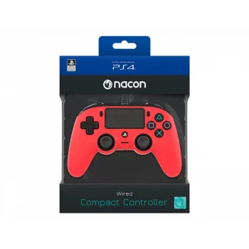 NACON PS4OFCPADRED Herný kompaktný ovládač PS4 červený