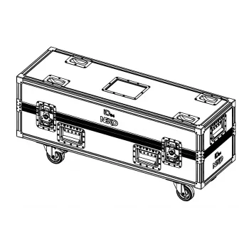 NEXO IDT-2CASE84 flight case s kolieskami pre 2x ID84 / ID84T reproduktory