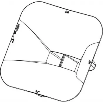 NEXO PNU-P12FLG9040-BK adaptér hornovej disperzie pre P12 reproduktorový systém (90° x 40°) - čierna
