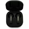 Guess 4G Metal Logo True Wireless Stereo Bluetooth slúchadlá s nabíjacím puzdrom (čierne)
