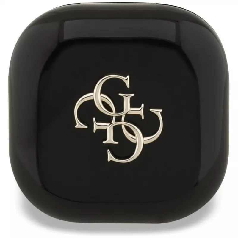 Guess 4G Metal Logo True Wireless Stereo Bluetooth slúchadlá s nabíjacím puzdrom (čierne)