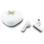 Guess 4G Metal Logo True Wireless Stereo Bluetooth slúchadlá s nabíjacím puzdrom (biele)
