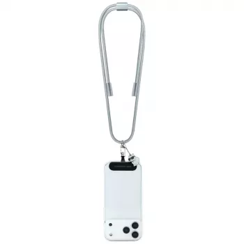 Karl Lagerfeld Crossbody Strap Choupette Charm - univerzálny popruh na telefón / USB-C na USB-C kábel 1,5 m (sivá)