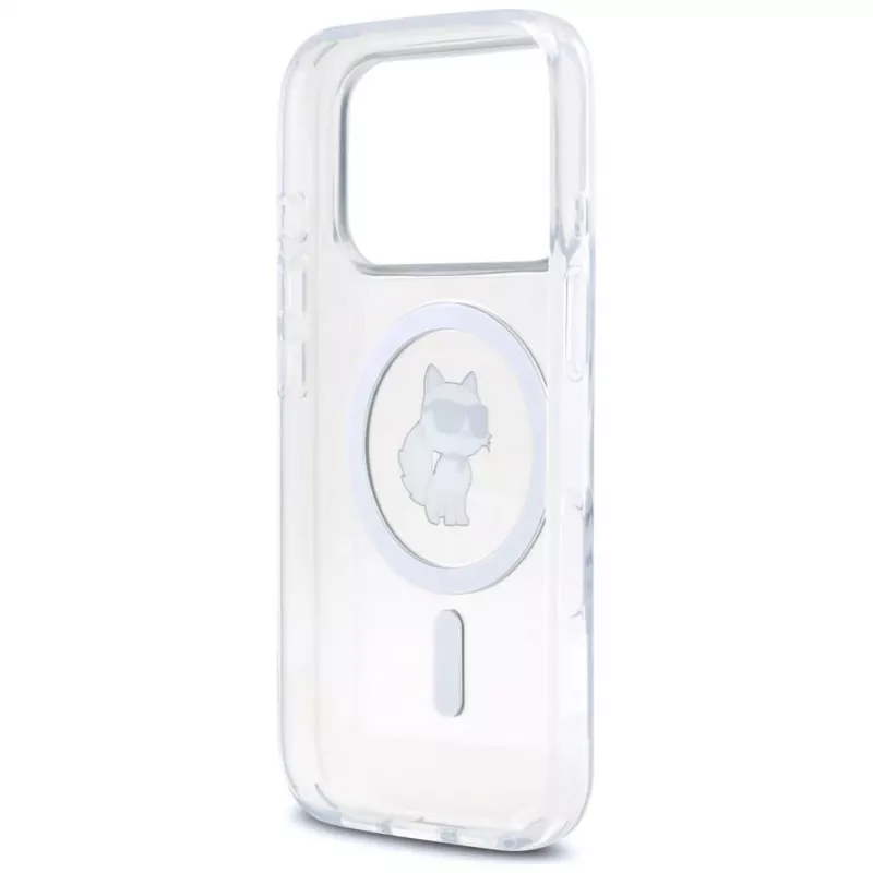 Karl Lagerfeld IML Choupette MagSafe puzdro pre Apple iPhone 17 Pro Max, transparentná