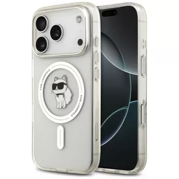 Karl Lagerfeld IML Choupette MagSafe puzdro pre Apple iPhone 17 Pro Max, transparentná