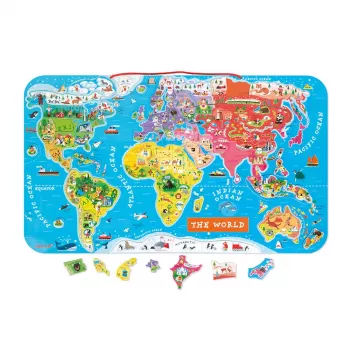 Janod Magnetické puzzle Mapa sveta