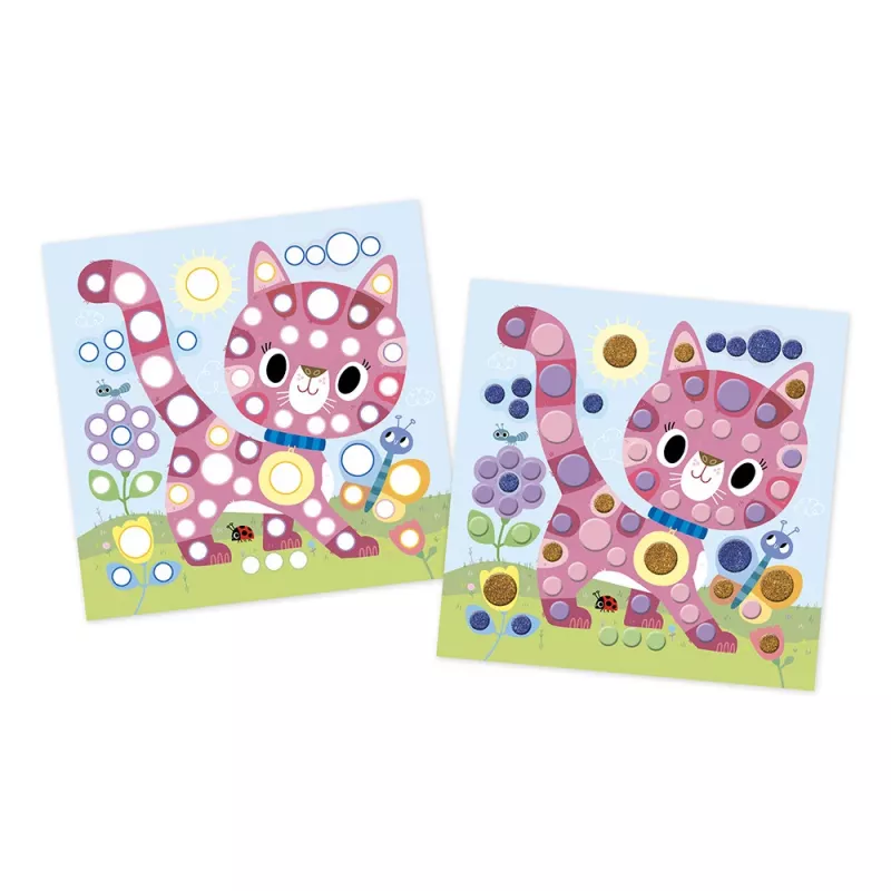 Janod My Arts & Crafts 3+ Okrúhle mozaiky Kreatívna sada pre 3-ročné deti