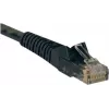 Tripp 25ft Cat6 Gigabit Snagless Molded Patch kábel RJ45 M/M čierny