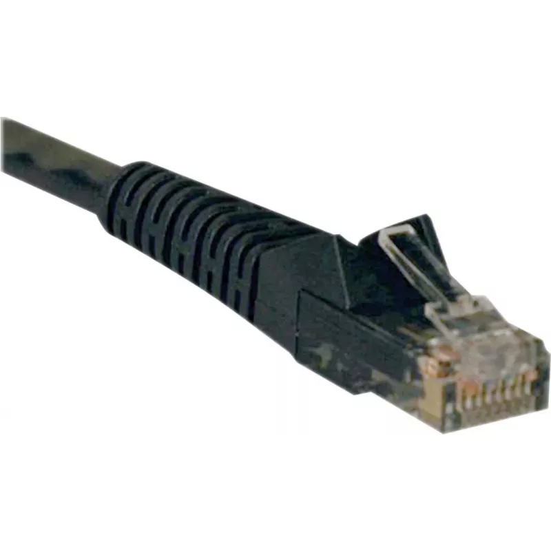Tripp 25ft Cat6 Gigabit Snagless Molded Patch kábel RJ45 M/M čierny
