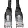 Tripp 25ft Cat6 Gigabit Snagless Molded Patch kábel RJ45 M/M čierny