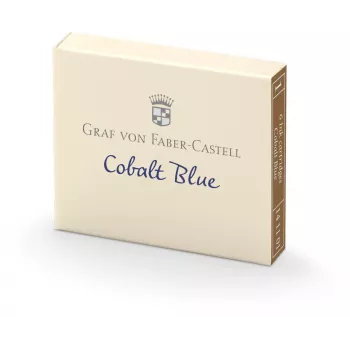 FABER-CASTELL atramentové náplne Graf von Faber-Castell kobaltovo modrá balenie 6 ks (141101)