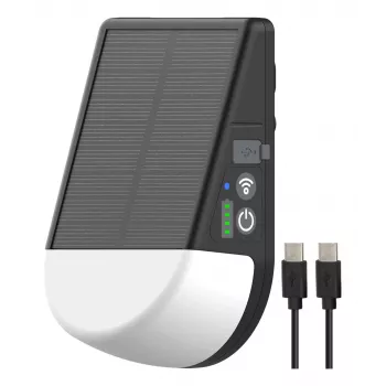 Brennenstuhl akumulátorová solárna LED vonkajšia lampa KL 300 AS s adaptérom na keder