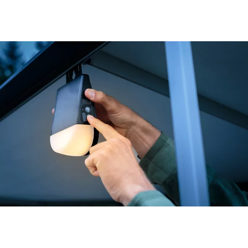 Brennenstuhl akumulátorová solárna LED vonkajšia lampa KL 300 AS s adaptérom na keder