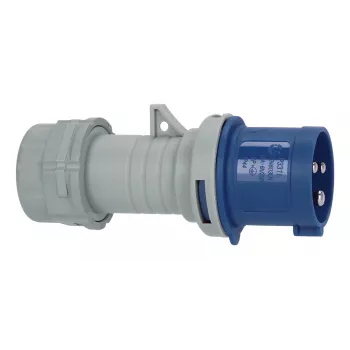 Brennenstuhl vidlica CEE 230V 16A IP44 modrá 3-pólová rovná vidlica