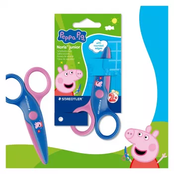 STAEDTLER Noris Junior Peppa Pig detské bezpečnostné nožnice 130 mm