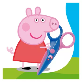 STAEDTLER Noris Junior Peppa Pig detské bezpečnostné nožnice 130 mm
