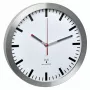 TFA 60.3528.02 rádiom riadené nástenné hodiny hliník 300 mm x 45 mm tichá sekundová ručička