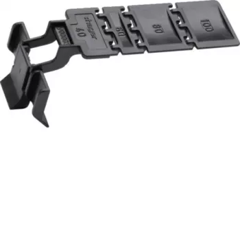 HAGER BA7CLIP držiak pre káblový kanálový systém, ABS/polykarbonát, biely