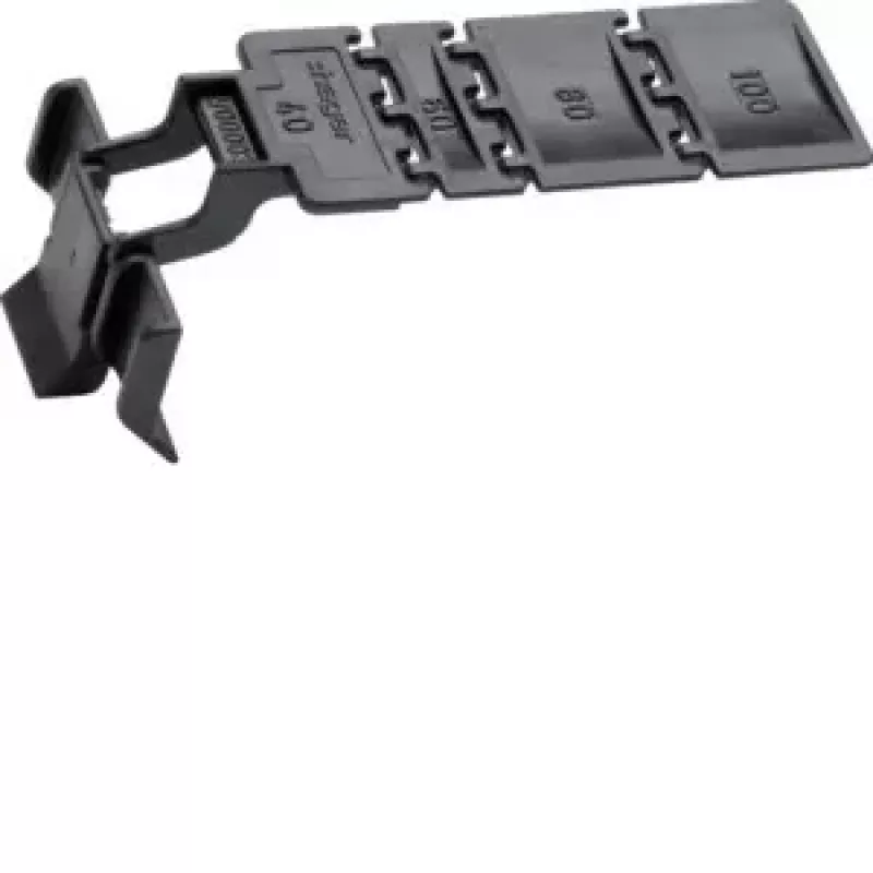 HAGER BA7CLIP držiak pre káblový kanálový systém, ABS/polykarbonát, biely