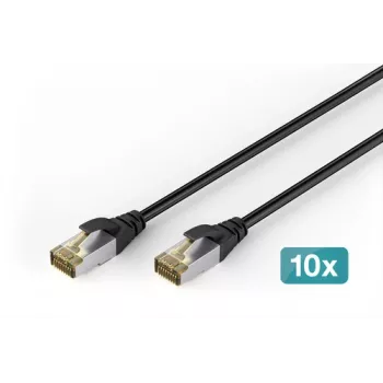 DIGITUS CAT 6A S-FTP Outdoor Patch kábel, Cu, PE, 10 ks