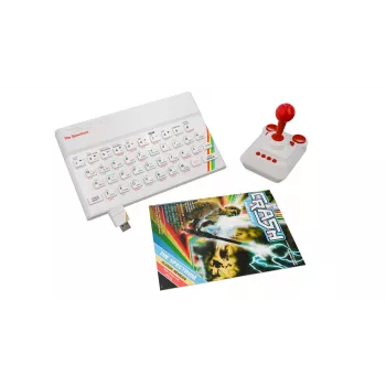 Retro Games The Spectrum White Edition - ZX Spectrum HD konzola s joystickom a viac ako 40 predinštalovanými hrami