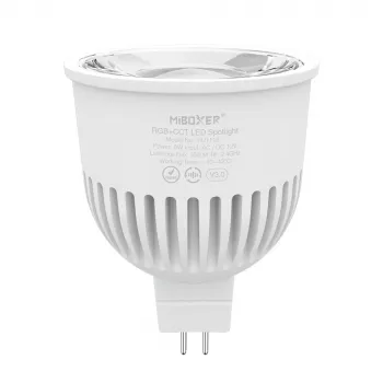 MIBOXER FUT112 LED retrofit GU5.3/MR16 6W RGB-CCT 2,4GHz plynulé stmievanie smart reflektorová žiarovka