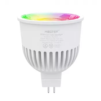 MIBOXER FUT112 LED retrofit GU5.3/MR16 6W RGB-CCT 2,4GHz plynulé stmievanie smart reflektorová žiarovka