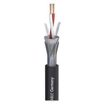 Sommer Cable SC-Primus mikrofónny kábel, 2 x 0,50 mm², PVC Ø 6,7 mm, čierny, metrové (200-0151)