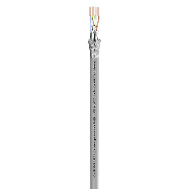 Sommer Cable SC-Mercator CAT.7 sieťový kábel, FRNC, Ø 6,5 mm, sivý (580-0306F)