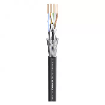 Sommer Cable SC-Mercator CAT.7 PUR sieťový kábel, PUR, Ø 6,4 mm, čierna, metrové (581-0071)