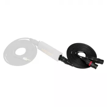 Sommer Cable SC-Peacock MKII DMX adaptérový kábel, 2 x 0,22 mm², XLR konektor samec 3-pol. na XLR konektor samica 5-pol., HICON, čierna, 5 m (PCGU-0500-SW)
