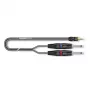 Sommer Cable SC-Onyx 2025 MKII stereo rozbočovací kábel, 2 x 1 x 0,25 mm², 3,5 mm stereo mini jack konektor samec na 2x 6,3 mm mono jack konektor samec, HICON, čierna, 5 m (ON1W-0500-SW)