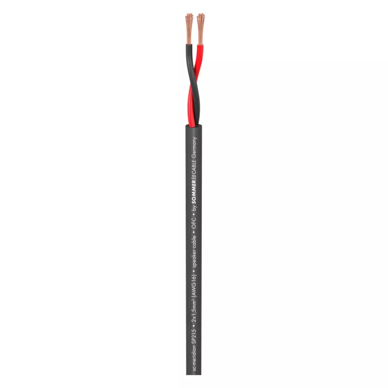 Sommer Cable Meridian Mobile SP215 reproduktorový kábel 2 x 1,5 mm² PVC čierna (predaj na meter)