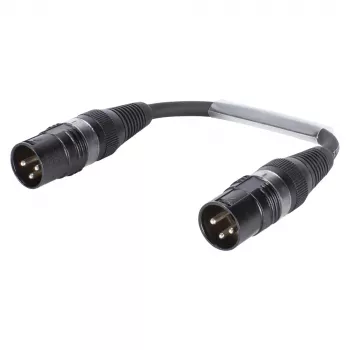 Sommer Cable adaptérový kábel, konektor samec XLR 3-pól. na konektor samec XLR 3-pól., HICON, čierny, 0,15 m (SGHWU0015-SW)
