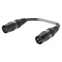 Sommer Cable adaptérový kábel, konektor samec XLR 3-pól. na konektor samec XLR 3-pól., HICON, čierny, 0,15 m (SGHWU0015-SW)
