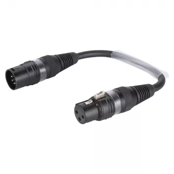 Sommer Cable adaptérový kábel, konektor samica XLR 3-pól. na konektor samec XLR 5-pól., čierny, 0,15 m (B2FAU0015-SW)