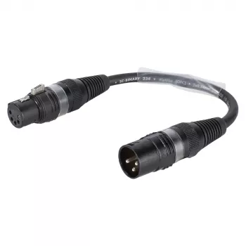 Sommer Cable adaptérový kábel, konektor samec XLR 3-pól. na konektor samica XLR 5-pól., čierny, 0,15 m (B2WSU0015-SW)