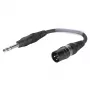 Sommer Cable adaptérový kábel, 6,3-mm stereofónny konektor samec na konektor samec XLR 3-pól., čierny, 0,15 m (SGFDU0015-SW)