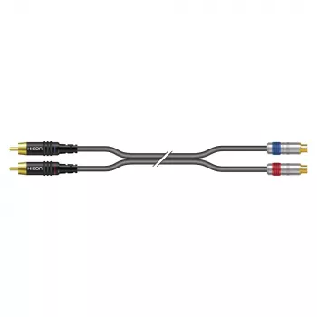 Sommer Cable SC-Onyx 2025 MKII stereo cinch kábel, nevyvážený, 2 x 1 x 0,25 mm², cinch na cinch, HICON, čierna, 5 m (ON8D-0500-SW)