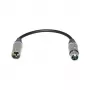 Sommer Cable adaptérový kábel, XLR konektor samec 3-pol. na XLR konektor samica 3-pol., NEUTRIK, sivý, 0,2 m (SGZ9-20-200-0020)