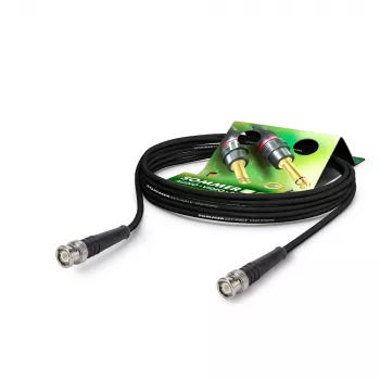 Sommer Cable RG-Classic HF koaxiálny kábel RG58, 50 Ω, BNC konektor samec na BNC konektor samec, HICON, čierna, 2,5 m (RL58-0250-SW-SW)