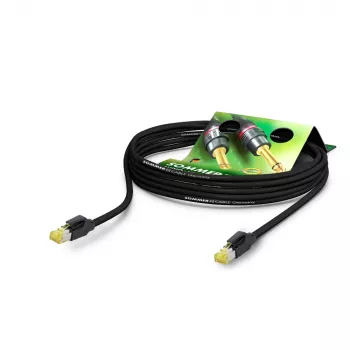 Sommer Cable SC-Mercator CAT.7 PUR sieťový kábel, 8 x 0,14 mm², RJ45 na RJ45, HIROSE, čierny, 20 m (P7HS-2000-SW)