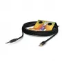 Sommer Cable Club Series MKII patch/insert kábel, 2 x 0,34 mm², 6,3 mm stereo jack konektor samec na 3,5 mm stereo mini jack konektor samec, HICON, čierny, 0,25 m (CS63-0025-SW)