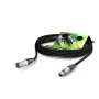 Sommer Cable SC-Primus mikrofónový kábel, 2 x 0,50 mm², XLR konektor samica 3-pol. na XLR konektor samec 3-pol., NEUTRIK, čierny, 30 m (PRMFU3000-SW)