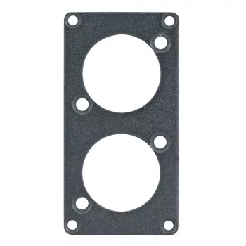 Sommer Cable SYPFB1-2D predný panel - čierny, 2 D-veľkosti výrezy pre SYP-1 systém